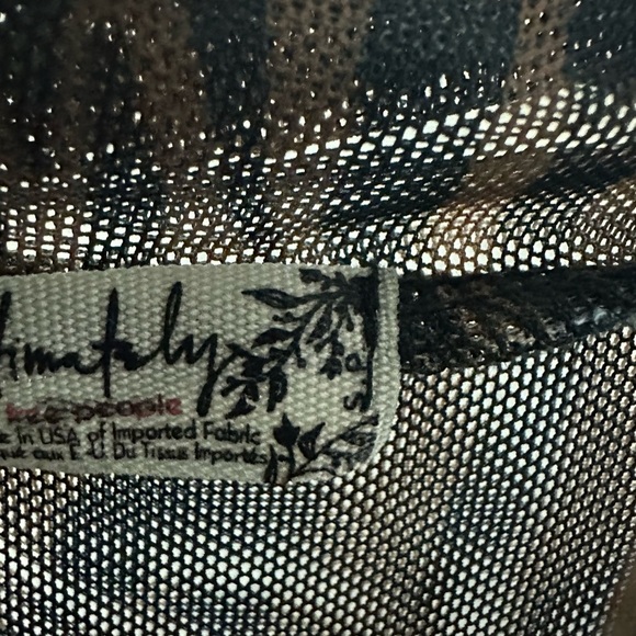 Free People Semi Sheer Animal Print Thong Bodysuit Size S - Picture 3 of 4